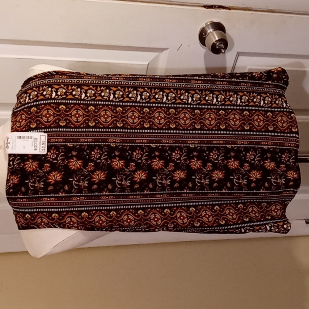 Brown Patterned Tank Top - Picture 4 of 8